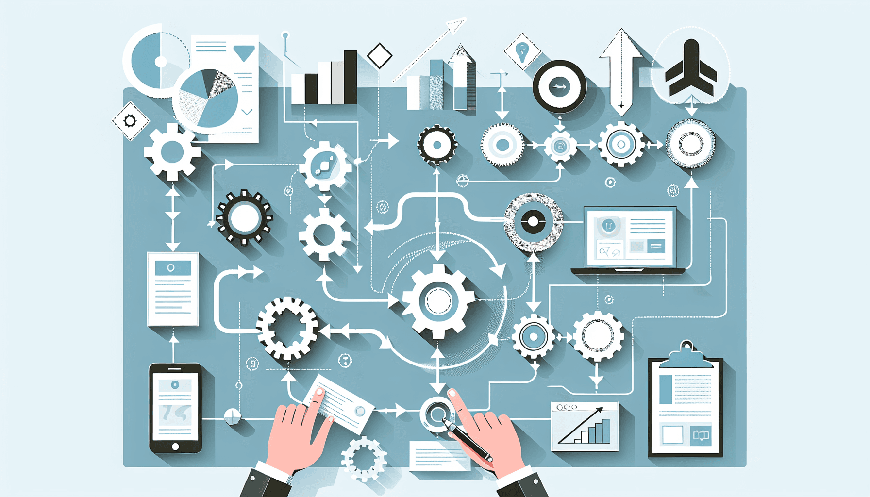 Illustratie bij het artikel over bedrijfsproces in kaart brengen