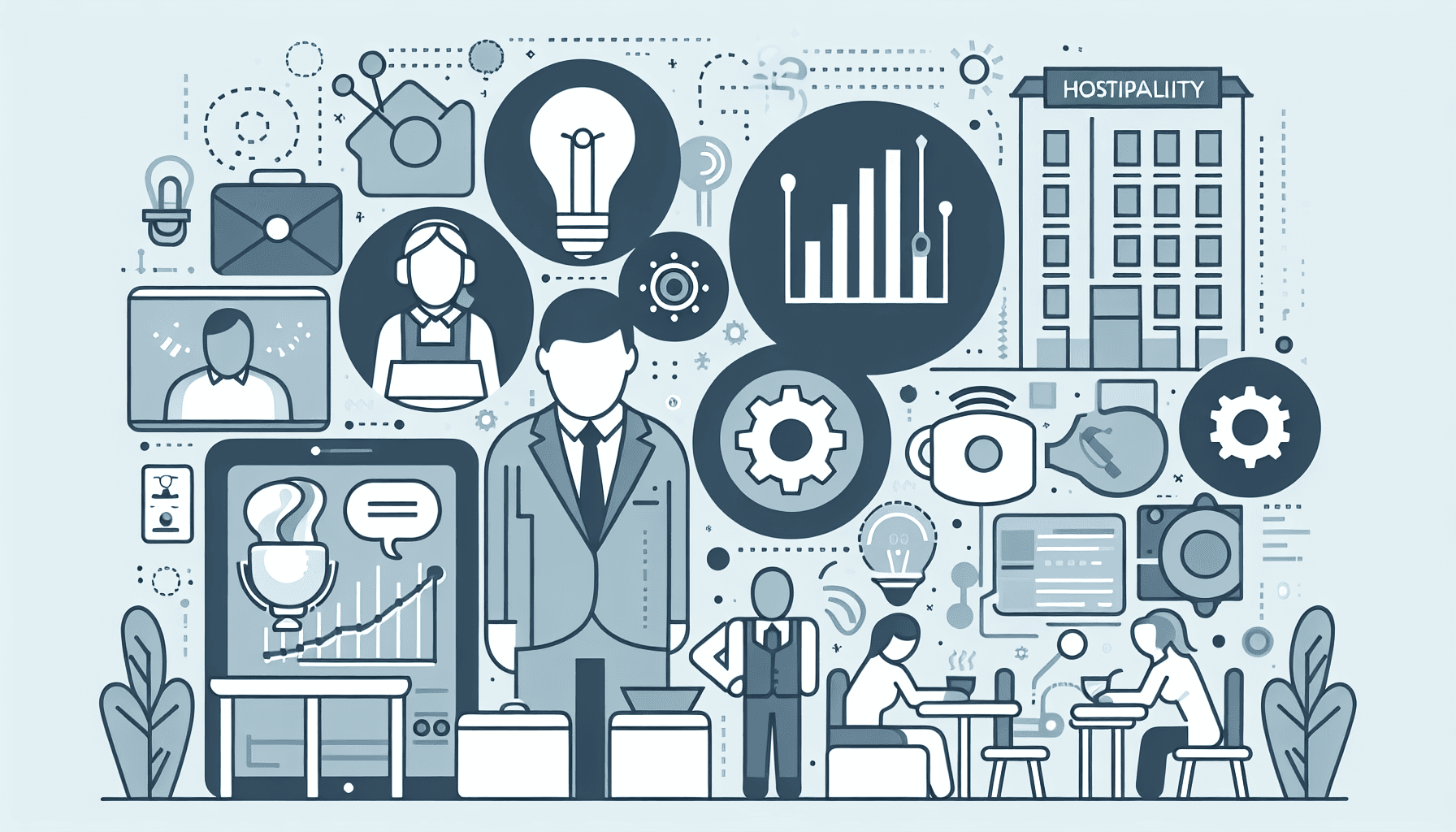 Illustratie bij het artikel over AI-tools voor de horeca